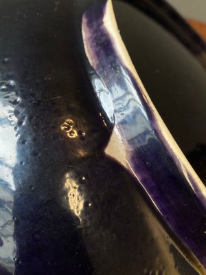 Plat en porcelaine de Chine en aubergine monochrome, marque et époque de Qianlong — photo 10