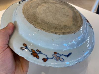 Plat en porcelaine de Chine famille rose à décor de feuilles de tabac, Qianlong — photo 7