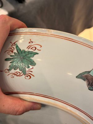 Plat en porcelaine de Chine wucai à décor de 'Qi Lin Song Zi 麒麟送子', Kangxi — photo 10
