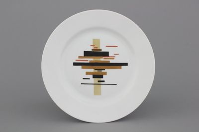 Plat en suprématisme russe, Imperial Porcelain Factory, d'après Chasnik