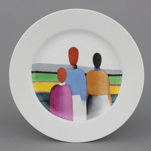 Plat en suprématisme russe, Imperial Porcelain Factory, d'après Malevich — photo 1