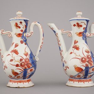Porte-huilier-vinaigrier rare en faïence de Delft doré, Pieter Adriaensz Kocx, De Grieksche A, 1705-1720 — photo 5