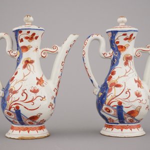 Porte-huilier-vinaigrier rare en faïence de Delft doré, Pieter Adriaensz Kocx, De Grieksche A, 1705-1720 — photo 7