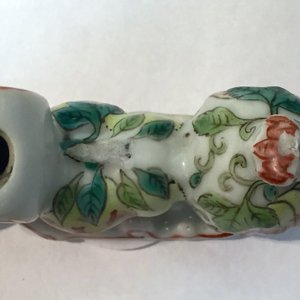 Pot à pinseaux en porcelaine de Chine en forme de fruits sanduo, 19e — photo 5