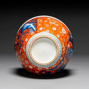 Pot à rouleaux en porcelaine de Chine en bleu et blanc surdécoré en Angleterre, Kangxi — photo 6