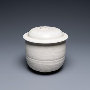 Pot couvert en grès porcelaineux à émail en couleur crème, Song du Nord — photo 1