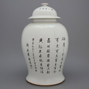 Potiche en porcelaine de Chine, 19/20e — photo 1