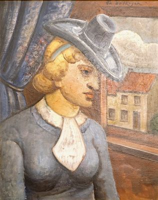 Prosper de Troyer (1880-1961), Portrait of a lady, oil on canvas