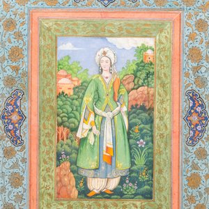 Qajar school, miniature: 'Portrait of a lady' — photo 1