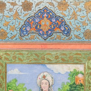 Qajar school, miniature: 'Portrait of a lady' — photo 4