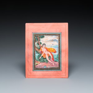 Qajar school, miniature: 'Portrait of a naked lady representing fertility and the woman as the source of life' — photo 2