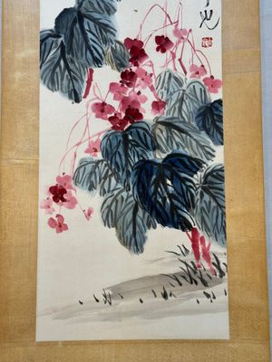 Qi Baishi 齊白石 (1864-1957): 'Butterfly and flowers', ink and colour on paper, dated 1928 — foto 3