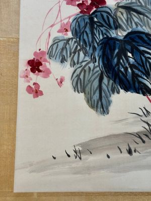 Qi Baishi 齊白石 (1864-1957): 'Butterfly and flowers', ink and colour on paper, dated 1928 — foto 5