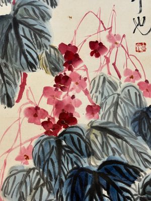 Qi Baishi 齊白石 (1864-1957): 'Butterfly and flowers', ink and colour on paper, dated 1928 — foto 7