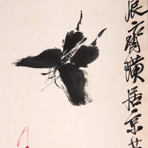 Qi Baishi 齊白石 (1864-1957): 'Butterfly and flowers', ink and colour on paper, dated 1928 — foto 3
