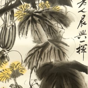 Qi Baishi (1864-1957), Long melons and their vines, ink and colour on paper — photo 3