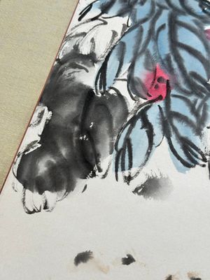 Qi Liangchi 齊良遲 (1921-2003): 'Butterfly, crickets and flowers', ink and colour on paper — foto 10