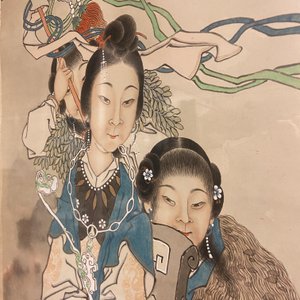 Qian Huian (1833-1911), encre et couleurs sur papier: 'Fugui shoukao, d'après Wen Anguo', 19ème — photo 21