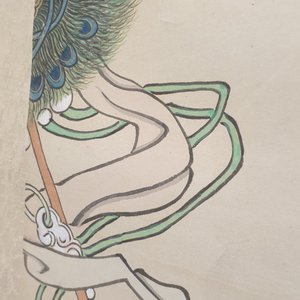 Qian Huian (1833-1911), encre et couleurs sur papier: 'Fugui shoukao, d'après Wen Anguo', 19ème — photo 7