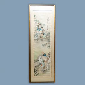 Qian Huian (1833-1911), inkt en kleur op papier: 'Fugui shoukao, naar Wen Anguo', 19e eeuw — foto 2