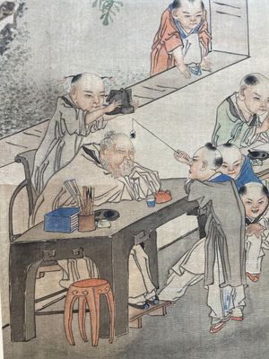 Qian Huian 錢慧安 (1833-1911): 'Playing boys', ink and colour on silk, 19/20th C. — foto 19