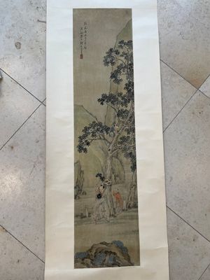 Qian Huian 錢慧安 (1833-1911): 'Playing boys', ink and colour on silk, 19/20th C. — foto 5