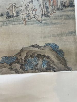 Qian Huian 錢慧安 (1833-1911): 'Playing boys', ink and colour on silk, 19/20th C. — foto 7
