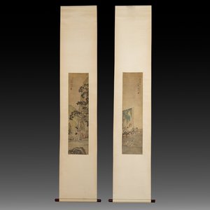 Qian Huian 錢慧安 (1833-1911): 'Playing boys', ink and colour on silk, 19/20th C. — foto 1