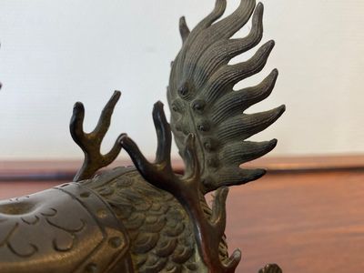 Qilin en bronze, Chine, probablement Kangxi — photo 7
