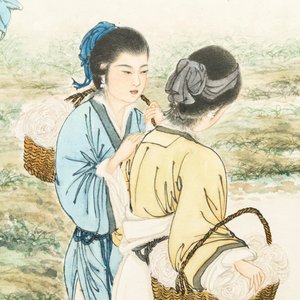 Qiu Qiyun, He Dunren, Chen Shoumei (China, 20th C.): three framed works, ink and color on paper — 照片 9