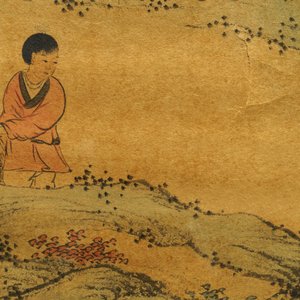Qiu Qiyun, He Dunren, Chen Shoumei (Chine, 20ème): trois oeuvres encadrées, encre et couleurs sur papier — photo 15