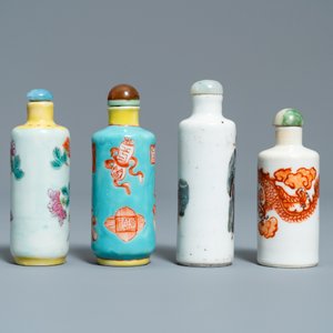 Quatorze tabatières en porcelaine de Chine, 19/20ème — photo 16