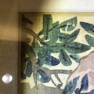 Quatre aquarelles aux oiseaux parmi branches avec de le calligraphie, encadrées, Chine, 19ème — photo 26