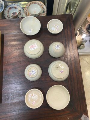 Quatre boîtes couvertes et quatre petites jarres en porcelaine de Vietnam ou d'Annam, épave de Hoi An, 15/16ème — photo 9