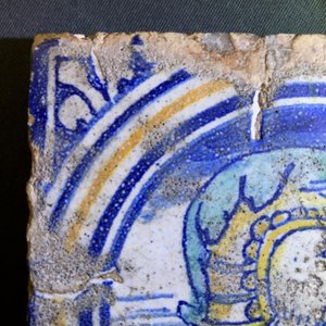 Quatre carreaux de la chapelle de Fère-en-Tardenois, atelier de Guido Andries, Anvers, vers 1530 — photo 3