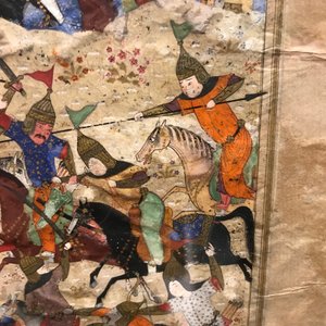Quatre miniatures perses, Iran, 19ème — photo 19
