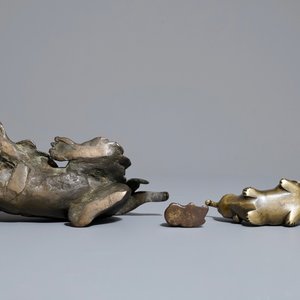 Quatre okimonos ou poids de rouleau en bronze, Japon, Edo ou Meiji, 18/19ème — photo 5
