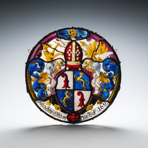 Quatre panneaux de verre de plomb aux sujets armoriés, la Suisse, 19ème — photo 3