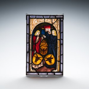 Quatre panneaux de verre de plomb aux sujets armoriés, la Suisse, 19ème — photo 4