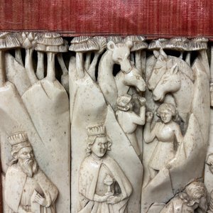 Quatre panneaux en os sculpté, atelier d'Embriachi, Italie, 15ème — photo 7
