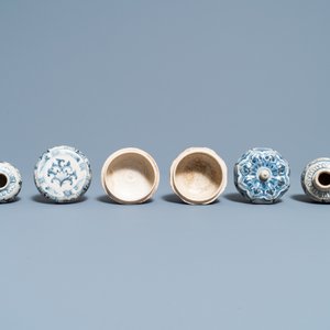 Quatre pièces en grès porcelaineux d'Annam ou Vietnam et un petit pot chinois en bleu et blanc, 15/16ème — photo 12