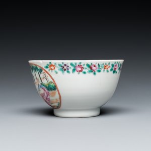 Quatre pièces en porcelaine de Chine famille rose aux sujets mythologiques et romantiques, Qianlong — photo 7