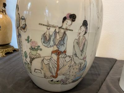 Quatre pièces en porcelaine de Chine famille rose et qianjiang cai, 19/20ème — photo 23