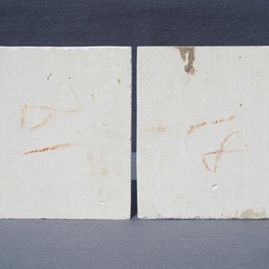 Quatre plaques de forme carré en porcelaine de Chine qianjiang cai, 20ème — photo 30