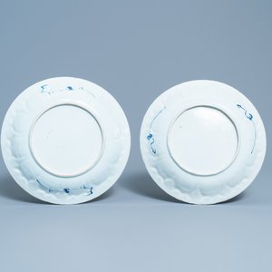 Quatre plats en porcelaine de Chine en bleu et blanc, Kangxi/Yongzheng — photo 3