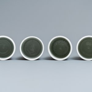 Quatre porte-chapeaux en porcelaine de Chine qianjiang cai, 19/20ème — photo 5