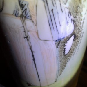 Quatre portes-chapeau et un vase en porcelaine de Chine qianjiang cai et famille rose, 19/20ème — photo 5