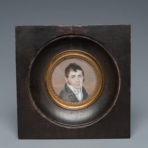 Quatre portraits miniatures, Angleterre et/ou France, 18/19ème — photo 5