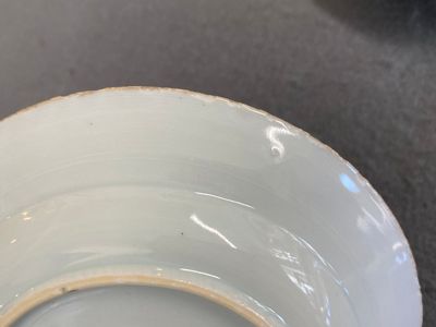 Quatre soucoupes en porcelaine de Chine en bleu et blanc, ancienne collection d'Auguste le Fort, Kangxi — photo 4