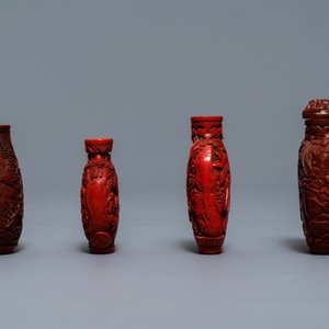 Quatre tabatières en laque de Chine, 19/20ème — photo 3